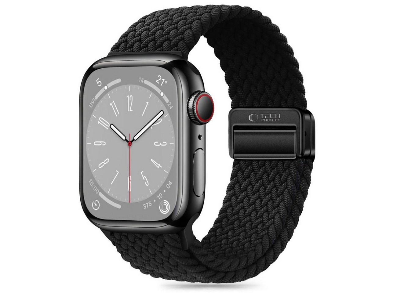 TECH PROTECT Armband (Armband, Einzelartikel), Geflochtenes Nylonarmband mit Magnetverschluss für Apple Watch von TECH PROTECT