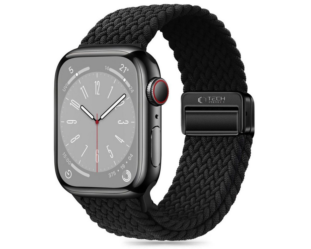 TECH PROTECT Armband (Armband, Einzelartikel), Geflochtenes Nylonarmband mit Magnetverschluss für Apple Watch von TECH PROTECT