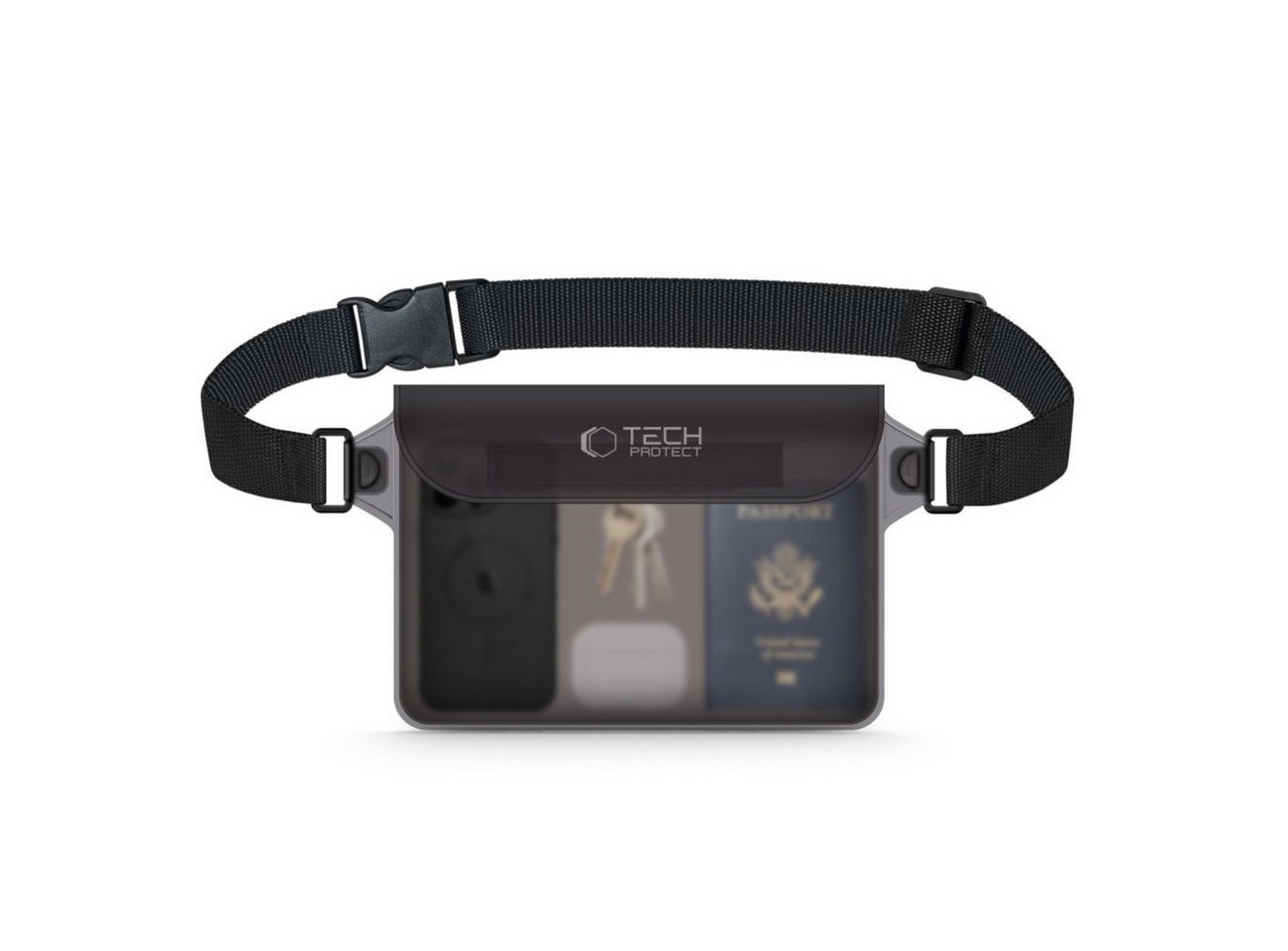 TECH PROTECT Bauchtasche UWP10 (Einzelartikel), Wasserdicht bis 30 m mit IPX8-Zertifizierung und verstellbarem Riemen von TECH PROTECT