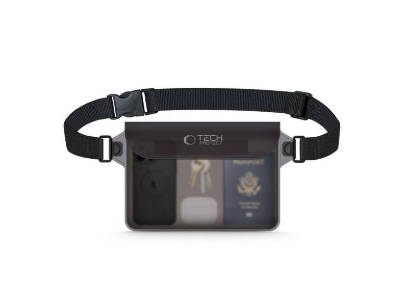 TECH PROTECT Bauchtasche UWP10 (Einzelartikel), Wasserdicht bis 30 m mit IPX8-Zertifizierung und verstellbarem Riemen von TECH PROTECT