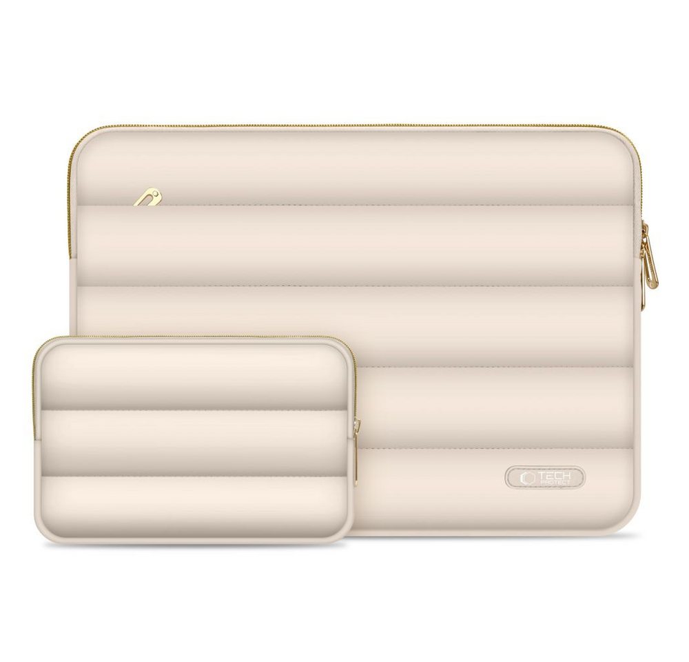TECH PROTECT Laptoptasche (Laptoptasche und Zubehörhülle), Gepolsterte Laptop- und Zubehörhülle im modernen Puffy-Design von TECH PROTECT