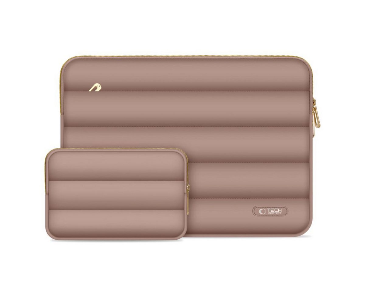 TECH PROTECT Laptoptasche (Laptoptasche und Zubehörhülle), Gepolsterte Laptop- und Zubehörhülle im modernen Puffy-Design von TECH PROTECT