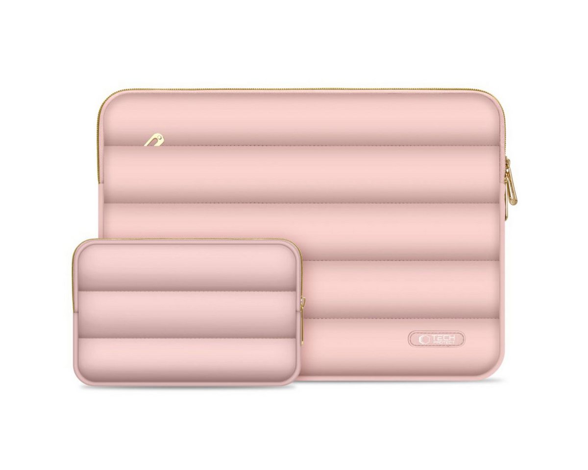 TECH PROTECT Laptoptasche (Laptoptasche und Zubehörhülle), Gepolsterte Laptop- und Zubehörhülle im modernen Puffy-Design von TECH PROTECT