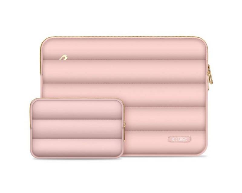 TECH PROTECT Laptoptasche (Laptoptasche und Zubehörhülle), Gepolsterte Laptop- und Zubehörhülle im modernen Puffy-Design von TECH PROTECT