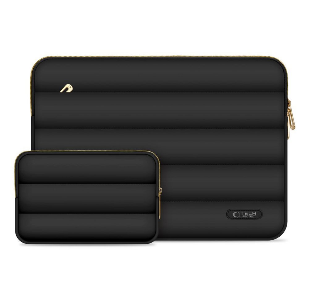 TECH PROTECT Laptoptasche (Laptoptasche und Zubehörhülle), Gepolsterte Laptop- und Zubehörhülle im modernen Puffy-Design von TECH PROTECT