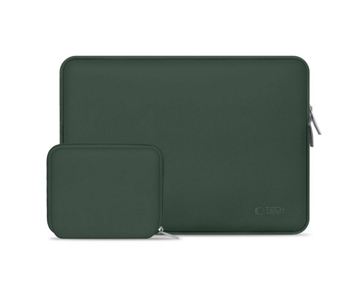 TECH PROTECT Laptoptasche Neoslim (2-teilig (Laptoptasche + Zubehörtasche), Laptoptasche mit zusätzlicher Zubehörtasche im Set von TECH PROTECT