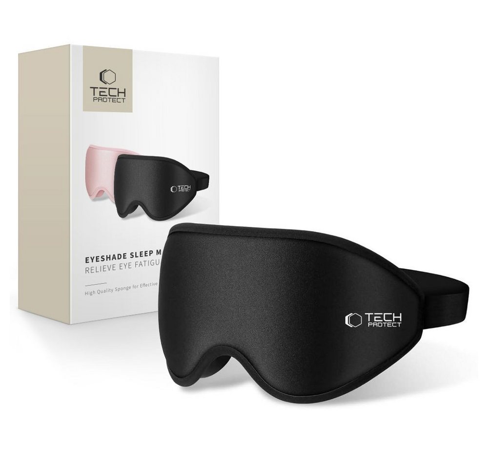 TECH PROTECT Schlafmaske Tech-Protect Eyeshade Schlafmaske Schwarz von TECH PROTECT