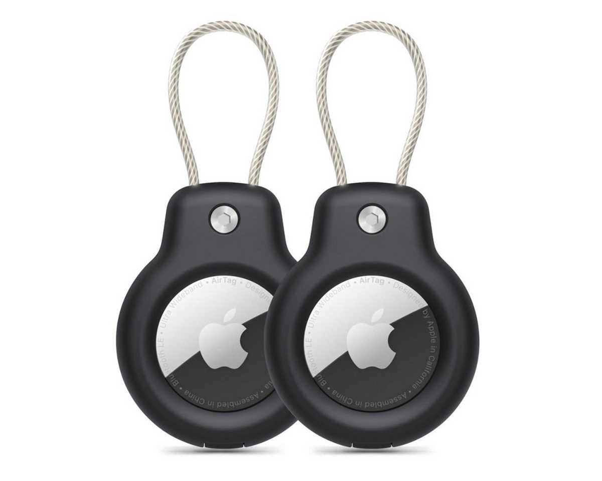 TECH PROTECT Schlüsselanhänger (2er-Pack), Robuste AirTag-Hülle mit stabilem Karabiner von TECH PROTECT