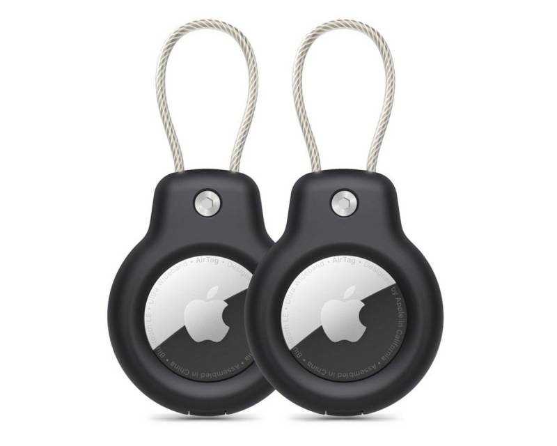 TECH PROTECT Schlüsselanhänger (2er-Pack), Robuste AirTag-Hülle mit stabilem Karabiner von TECH PROTECT