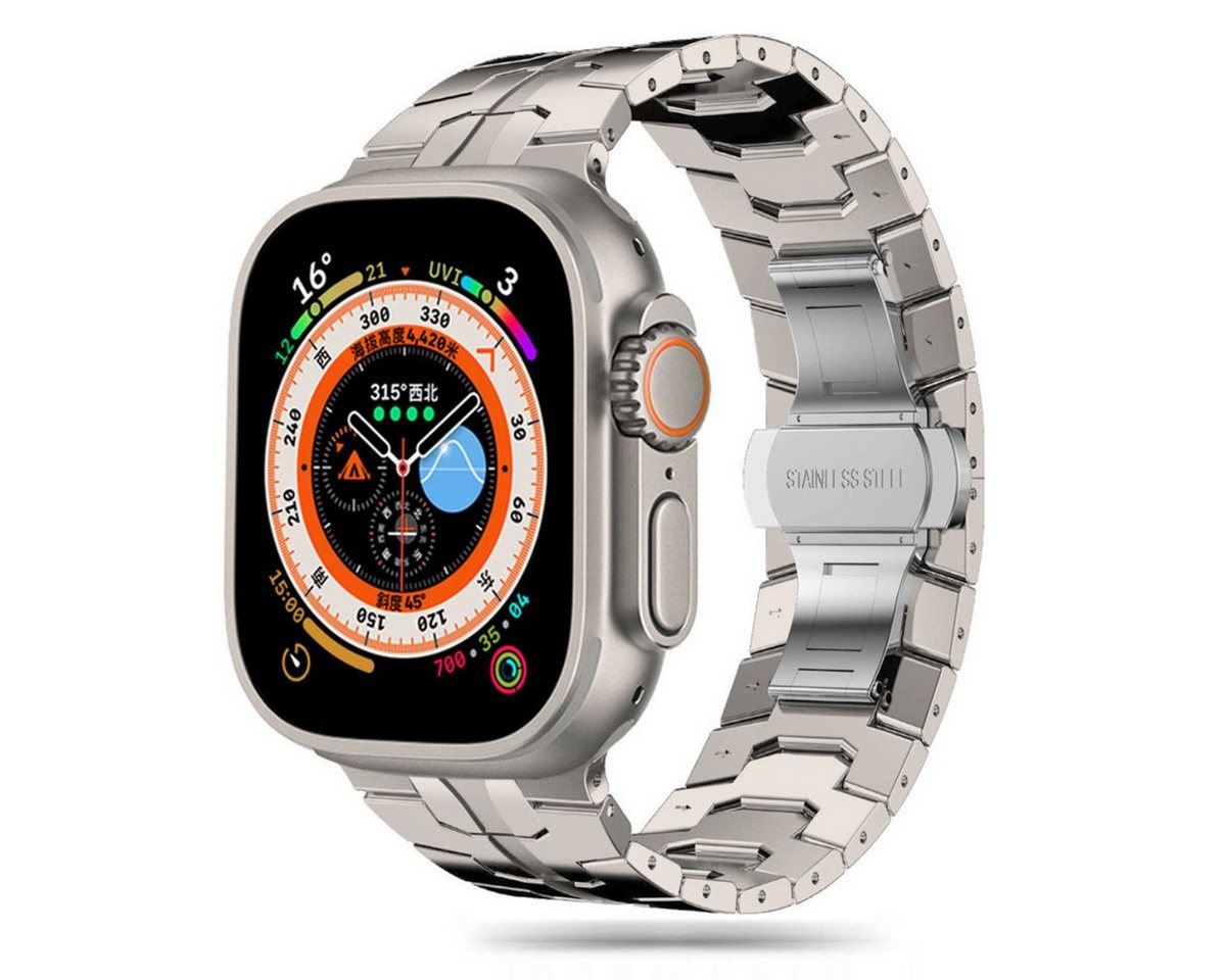 TECH PROTECT Smartwatch-Armband, Elegantes Edelstahlarmband mit sicherem Verschluss von TECH PROTECT