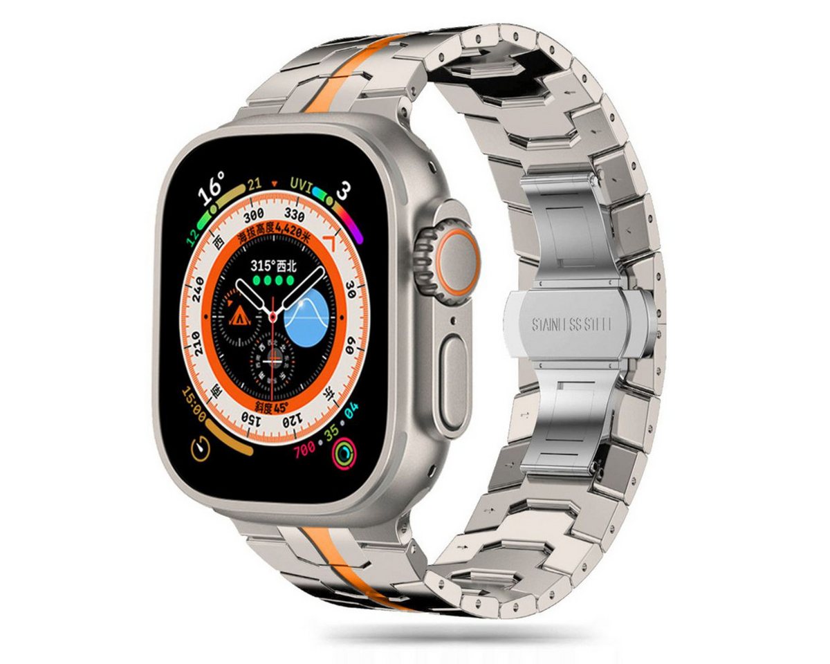 TECH PROTECT Smartwatch-Armband, Elegantes Edelstahlarmband mit sicherem Verschluss von TECH PROTECT