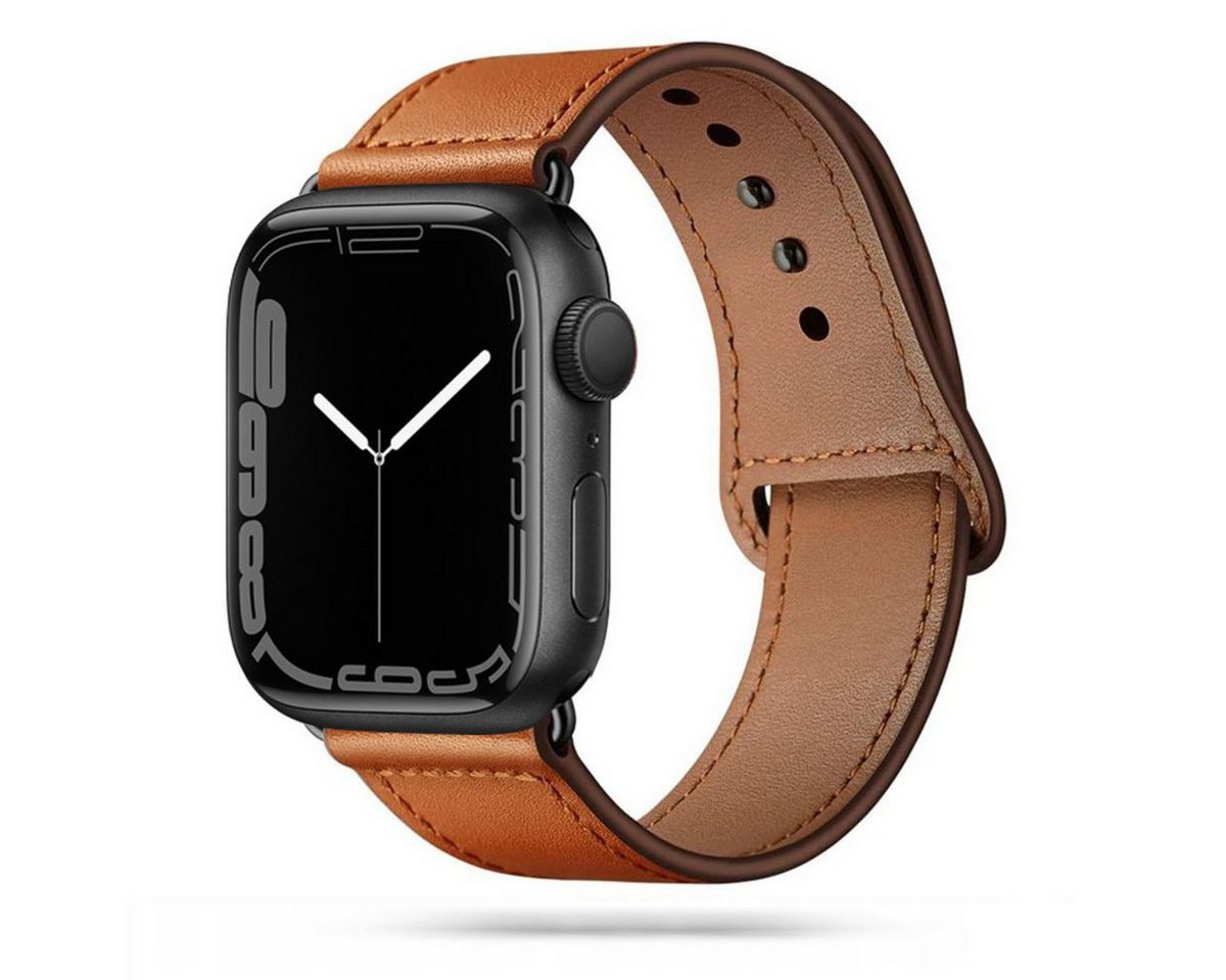 TECH PROTECT Smartwatch-Armband für Apple Watch, Elegantes Lederarmband von TECH PROTECT