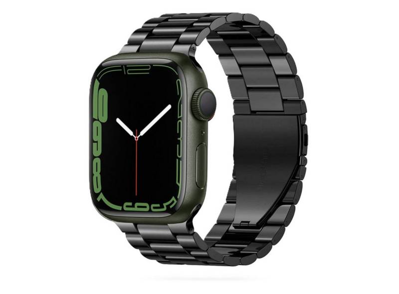TECH PROTECT Smartwatch-Armband für Apple Watch 4 -9 / SE / Ultra 1 / 2 (42/44/45/49 mm), Elegantes Edelstahlarmband mit Faltschließe von TECH PROTECT