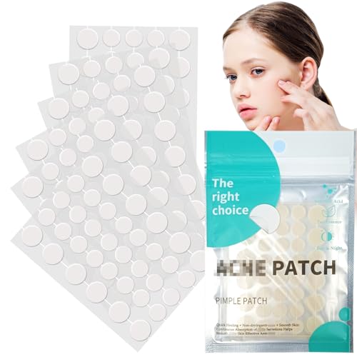TECHEEL 216 Stück Akne Patches Pimple Unsichtbare Pickel Patch Pickel-Patches für Den Tag und Die Nacht Geeignett von TECHEEL