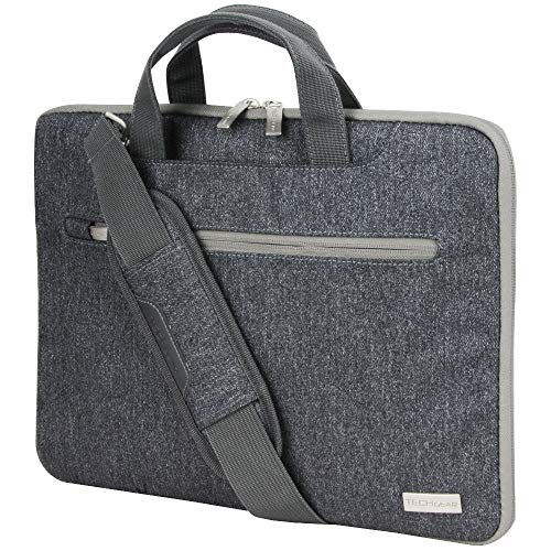 TECHGEAR Tasche für 11-12,3 Laptops - Tragbare Multifunktions Laptop hülle mit verstellbarem Schultergurt, Gepäckriemen und unterdrückbaren Griffen, Tragbarer Organizer Case mit Taschen - Grau TECHGEAR Tasche für 11-12,3 Laptops - Tragbare Multifunktions Laptop hülle mit verstellbarem Schultergurt, Gepäckriemen und unterdrückbaren Griffen, Tragbarer Organizer Case mit Taschen - Grau von TECHGEAR