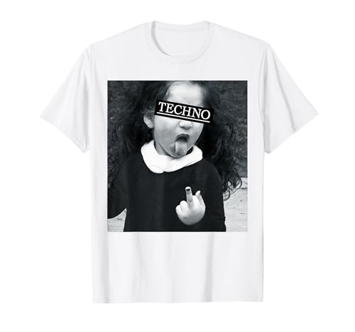 TECHNO KIND MIT ZUNGE & MITTELFINGER. RAVER RAVE FUN T-Shirt von TECHNO KIND MIT ZUNGE & MITTELFINGER