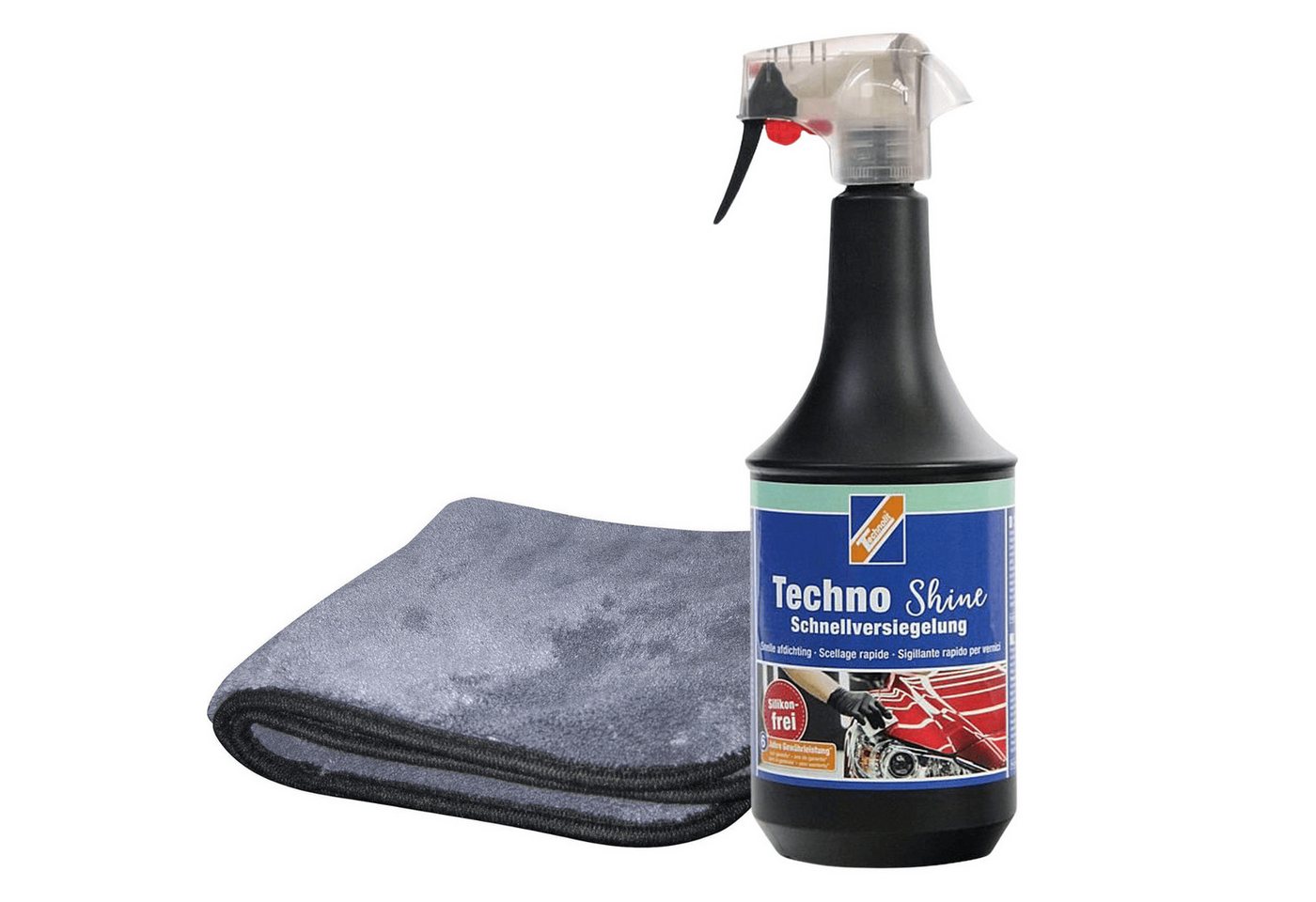 TECHNOLIT® Lackversiegelung Techno Shine 1L + Poliertuch, Autopolitur, Autowachs Pflegeset von TECHNOLIT®