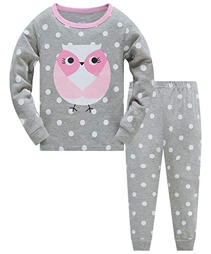 TEDD Mädchen Schlafanzug Baumwolle Süß Einhorn Langarm Zweiteiliger Schlafanzüge Set Kinder Nachtwäsche Winter Weihnachten Pyjama Größe 11-12 Jahre von TEDD