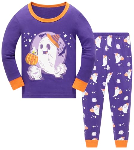 TEDD Mädchen Schlafanzug Baumwolle Süß Einhorn Langarm Zweiteiliger Schlafanzüge Set Kinder Nachtwäsche Winter Weihnachten Pyjama Größe 2-3 Jahre von TEDD