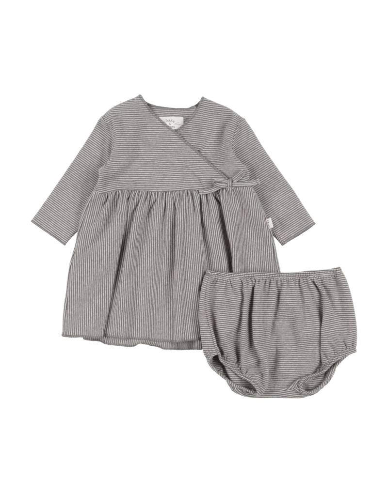 TEDDY & MINOU Babykleid Kinder Maulwurfsgrau von TEDDY & MINOU