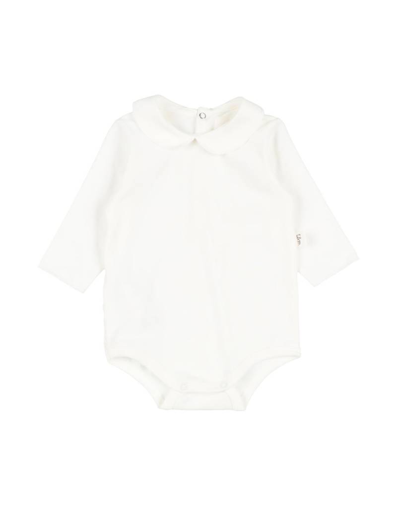 TEDDY & MINOU Strampelanzug Kinder Cremeweiß von TEDDY & MINOU