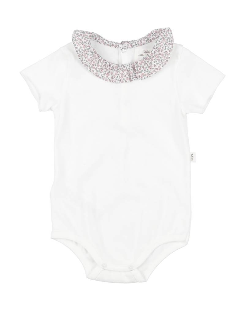 TEDDY & MINOU Strampelanzug Kinder Weiß von TEDDY & MINOU