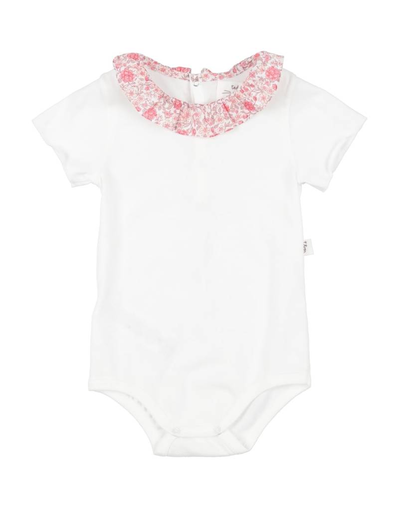 TEDDY & MINOU Strampelanzug Kinder Weiß von TEDDY & MINOU