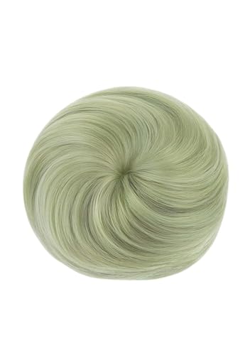 Dutt-Perücke, Dutt-Extensions, Damen-Haarteil (grau-grün) von TEDPRBGE