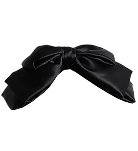 Elegantes Lolita Schleifen-Haarband, große Schleife, Haarband, Dienstmädchen-Haarschmuck für Damen (Schwarz, Einheitsgröße) von TEDPRBGE