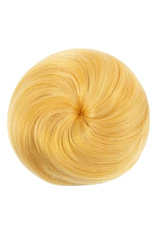 Haarknoten-Perücke, Dutt-Extensions, Damen-Haarteil (Goldgelb) von TEDPRBGE