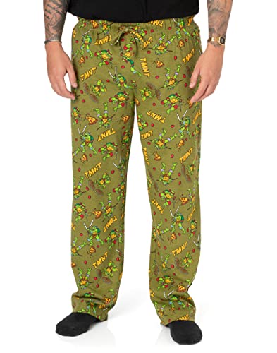 TEENAGE MUTANT NINJA Turtles Mens Lounge Hosen TMNT Green PJs Hosen XXL von TEENAGE MUTANT NINJA