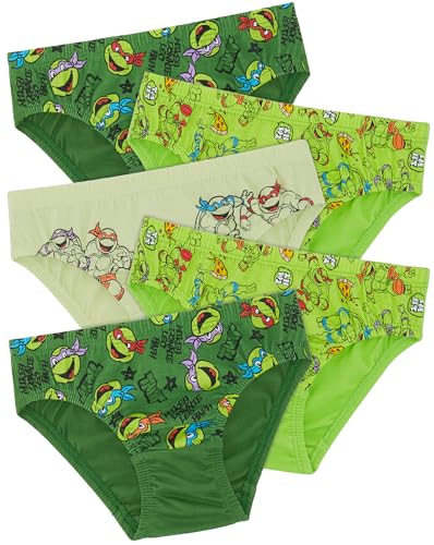 Teenage Mutant Ninja Turtles TMNT - Slip aus 100% Baumwolle - 5 Stück - 9-10 Jahre: 140cm von Teenage Mutant Ninja Turtles