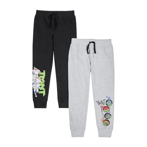 Teenage Mutant Ninja Turtles Jungen Jogginghose 2er Pack | TMNT 2PK Trainingshose | Multipack Sweatpants für Jungen, mehrfarbig, 3-4 Jahre von Teenage Mutant Ninja Turtles