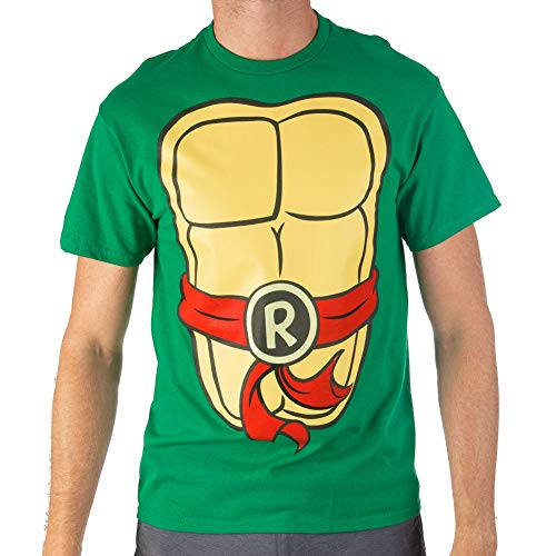 Teenage Mutant Ninja Turtles TMNT Herren-Kostüm-T-Shirt, Rot/Ausflug, einfarbig (Getaway Solids), Mittel von Teenage Mutant Ninja Turtles