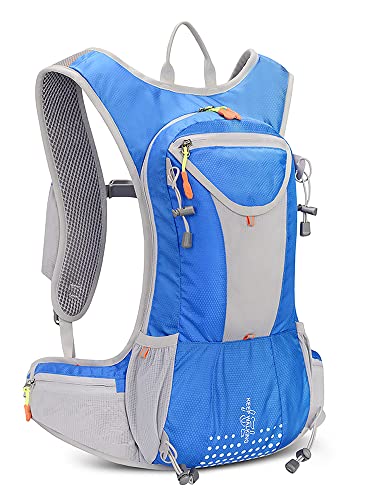 TEEORO Outdoor-Reittaschen, Sport-Fahrradrucksack Mountainbike-Rucksack für Männer und Frauen Wasserdichter Tagesrucksack aus Nylon (Blau) von TEEORO