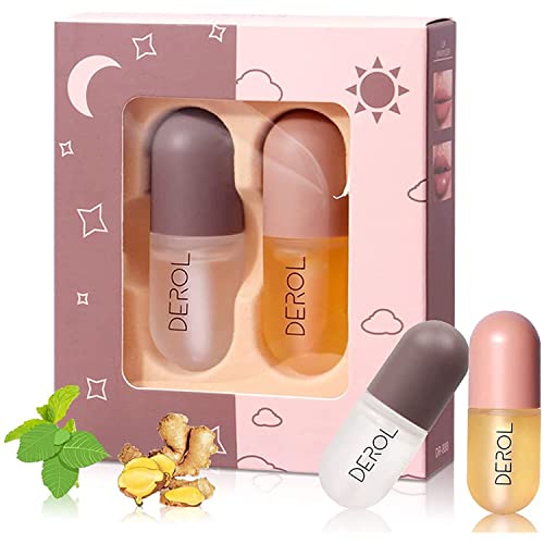 2 Pcs Lip Plumper Gloss, NatüRliches Make-Up Lipgloss, Lip Care Lip Plump Serum Kit, Derol Lip Plumper, Lippenfüller, Beautiful Fuller, Hydrating & Reduce Fine Lines 2 Pcs Lip Plumper Gloss, NatüRliches Make-Up Lipgloss, Lip Care Lip Plump Serum Kit, Derol Lip Plumper, Lippenfüller, Beautiful Fuller, Hydrating & Reduce Fine Lines von FOCUSUN