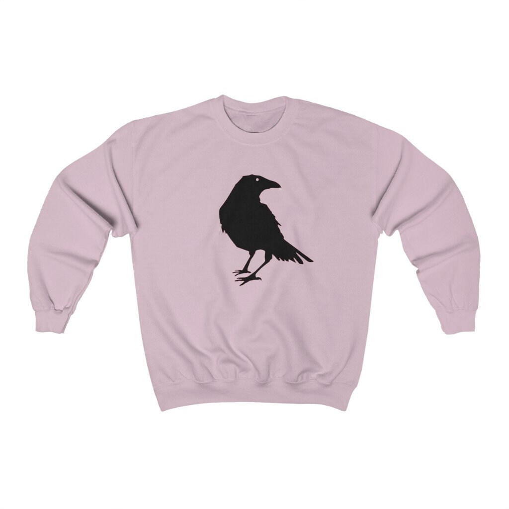 Schwarze Krähe, Schöner Vogel , Rabe Schwarzer Druck Krähe Unisex Crewneck Sweatshirt Schwarze Krähe, Schöner Vogel , Rabe Schwarzer Druck Krähe Unisex Crewneck Sweatshirt von TEESAME