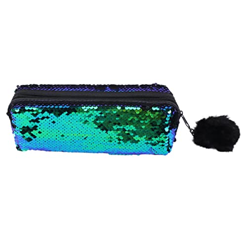 TEHAUX 1 Federmäppchen Mit Pailletten Federmäppchen Clutches Für Damen Geldbörse Mit Reißverschluss Federmäppchen Für Damen Glitzer Brieftasche Clutch Für Damen Pailletten Beutel von TEHAUX