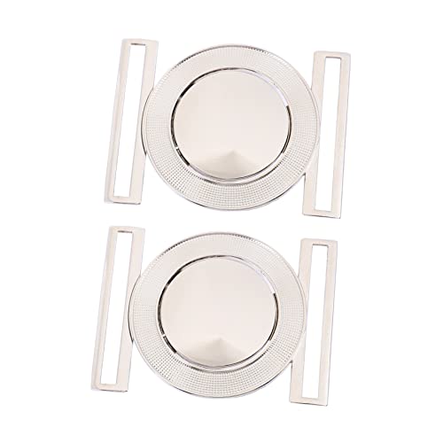 TEHAUX 1 Paar Raffinierte Gürtelschnalle Gürtelschnallen Aus Zinklegierung für Mäntel Dekorative Metallschnalle Modisches Accessoire Silber 50 Mm Durchmesser von TEHAUX