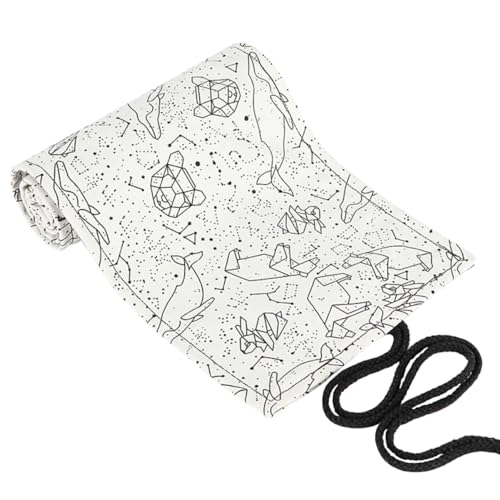 TEHAUX Federmäppchen „Traum Eines Kunststudenten“ – Canvas-Tasche Zum Aufrollen Und Aufbewahren von TEHAUX