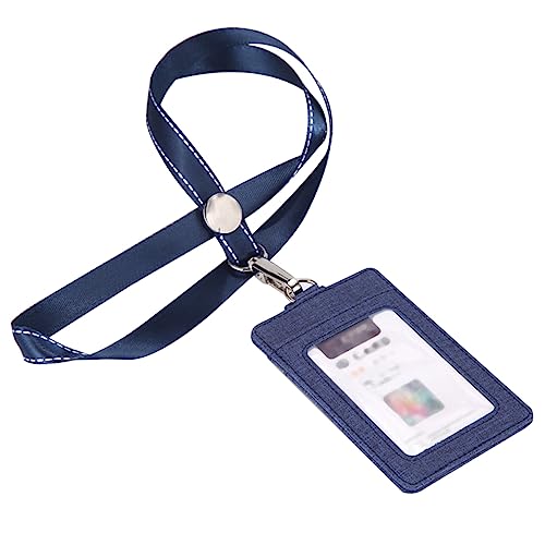 TEHAUX Zubehör Für Studententaschen Pu- Namensschild-Schutz Hängehalter Schlüsselband von TEHAUX