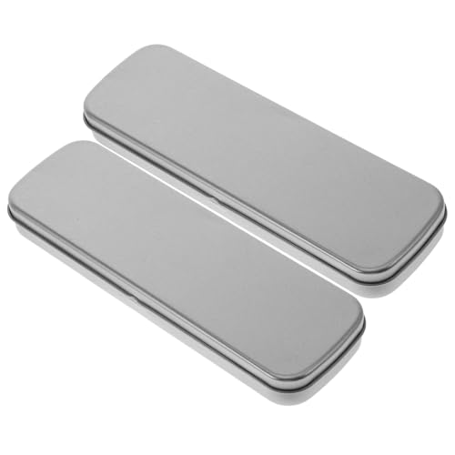 TEHAUX 10 STK Federmäppchen aus Metall kleines Federmäppchen Organisator für Estantes Bleistift-Organizer aus Metall Schreibwaren Etui für Bleistifthalter Blechbüchse Zange Kind Weißblech von TEHAUX