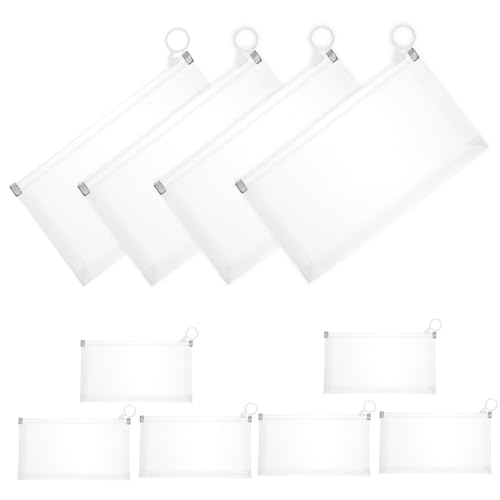 TEHAUX 10 Stück Federmäppchen Süßes Design Große Kapazität Schreibwarentasche Für Schüler Lehrer Büro Bleistifthalter Mit Reißverschluss von TEHAUX