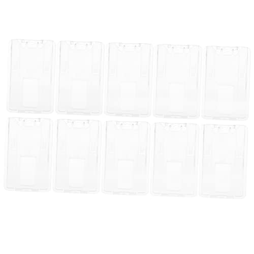 TEHAUX 10stücke Visitenkartenhalter Aus Klarem Kunststoff Kreditkarten-id-Karten-abdeckungen Mit Fächern Und Langlebig Für Business-Cover Und Ausweishülle von TEHAUX