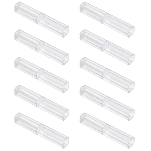 TEHAUX 10stücke Pack Transparentes Stiftemäppchen Quadratische Klar Stiftebox Transparent Stiftebehälter Für Bleistifte Kugelschreiber Studenten Schreibwaren von TEHAUX