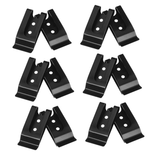 TEHAUX 12 Stück Schlitz Clip Auf Der Rückseite Gürtelclip Beutelhalter Gürtel Schlüsselhalter Clip Schlüsselhalter Für Gürtel Metallclips Für Allgemeine von TEHAUX