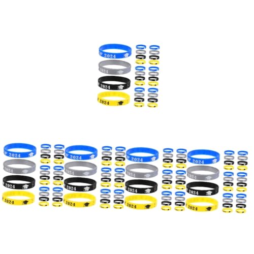 TEHAUX 120 Stk Abschluss-silikonarmband Schmücken Armbänder Dekoratives Silikonarmband Abschlussarmband Silikonarmband Für Team Abschluss-armband Kieselgel Student Handgelenk Schmuck von TEHAUX