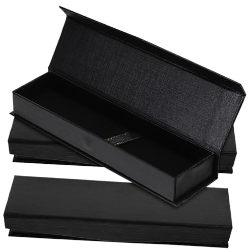 TEHAUX Einzelne Federtasche 15 STK Etui Stifthüllen Stifte Schwarz Zartes Federmäppchen Stift-geschenkboxen Kugelschreiber Papier Stift-Display-Halter Empfindlich Muschelschale Kasten von TEHAUX