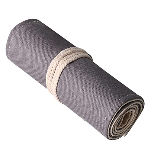 TEHAUX Stiftetasche Aus Canvas Mit Großer Kapazität Federmäppchen Mit Rolle Und 72 Fächern Schreibwaren-Organizer Zum Zeichnen Und Skizzieren von TEHAUX