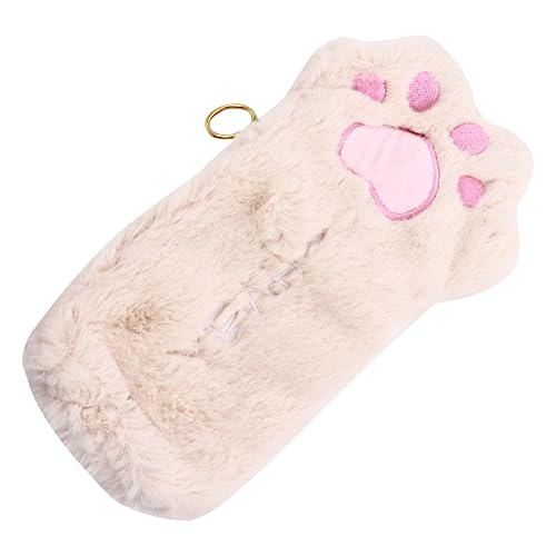 TEHAUX Plüsch Katzenpfote Bleistiftbeutel Stiftetasche Für Schüler Aufbewahrungstasche Aus Hochwertigem Material Mit Feiner Verarbeitung Und Reißfestem Design von TEHAUX